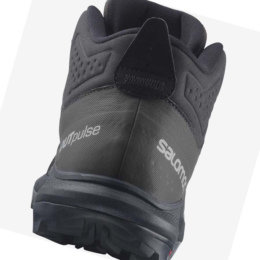 Tenis Senderismo Salomon OUTPULSE MID GORE-TEX Hombre Negros | MX 3541RVD